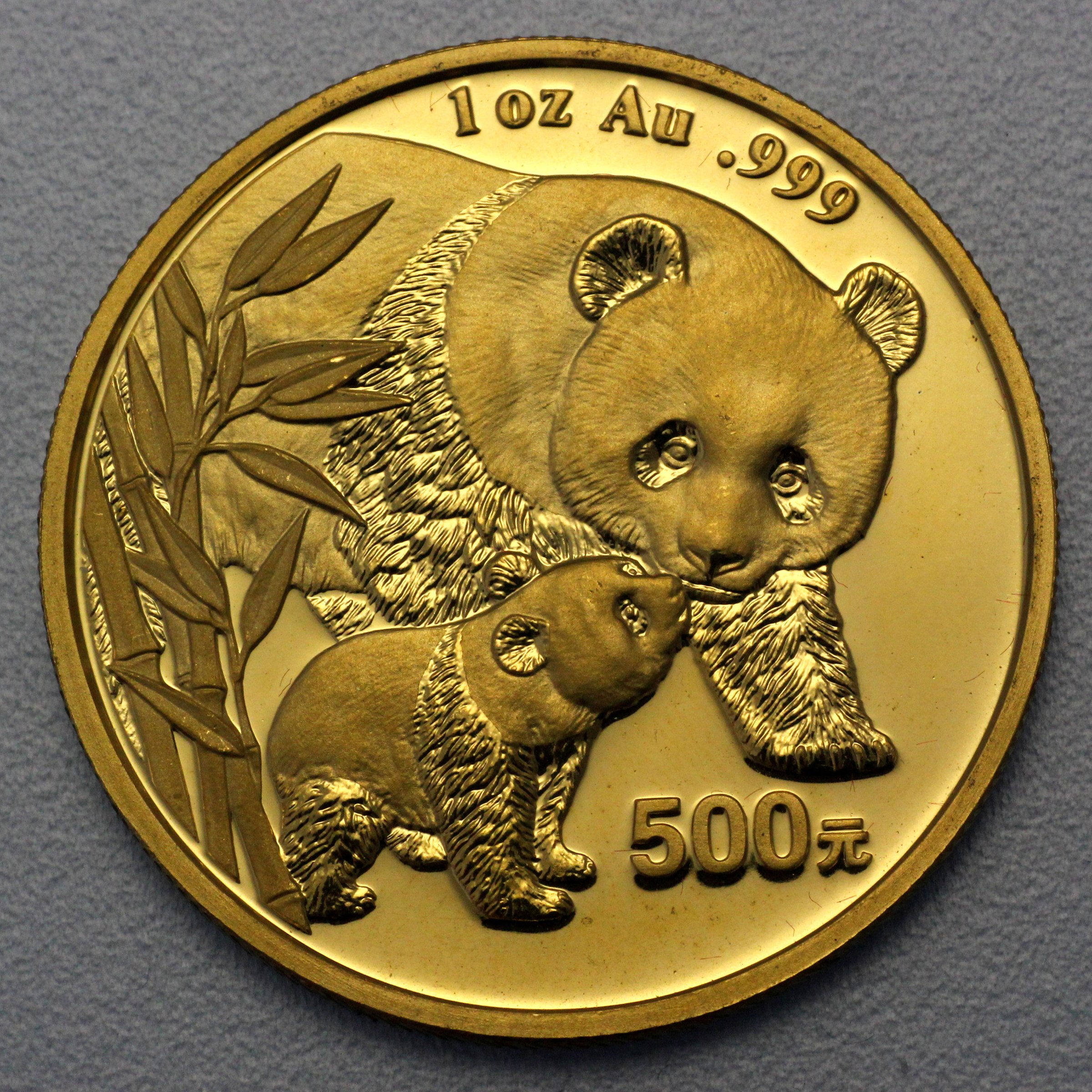Goldmünze 1oz "Panda" 2004 (China) - Hauptansicht