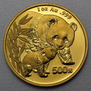 Goldmünze 1oz "Panda" 2004 (China) - Hauptansicht