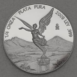 Silbermünze 1/4oz "Libertad" 2009 (Mexiko) - Miniaturansicht 1