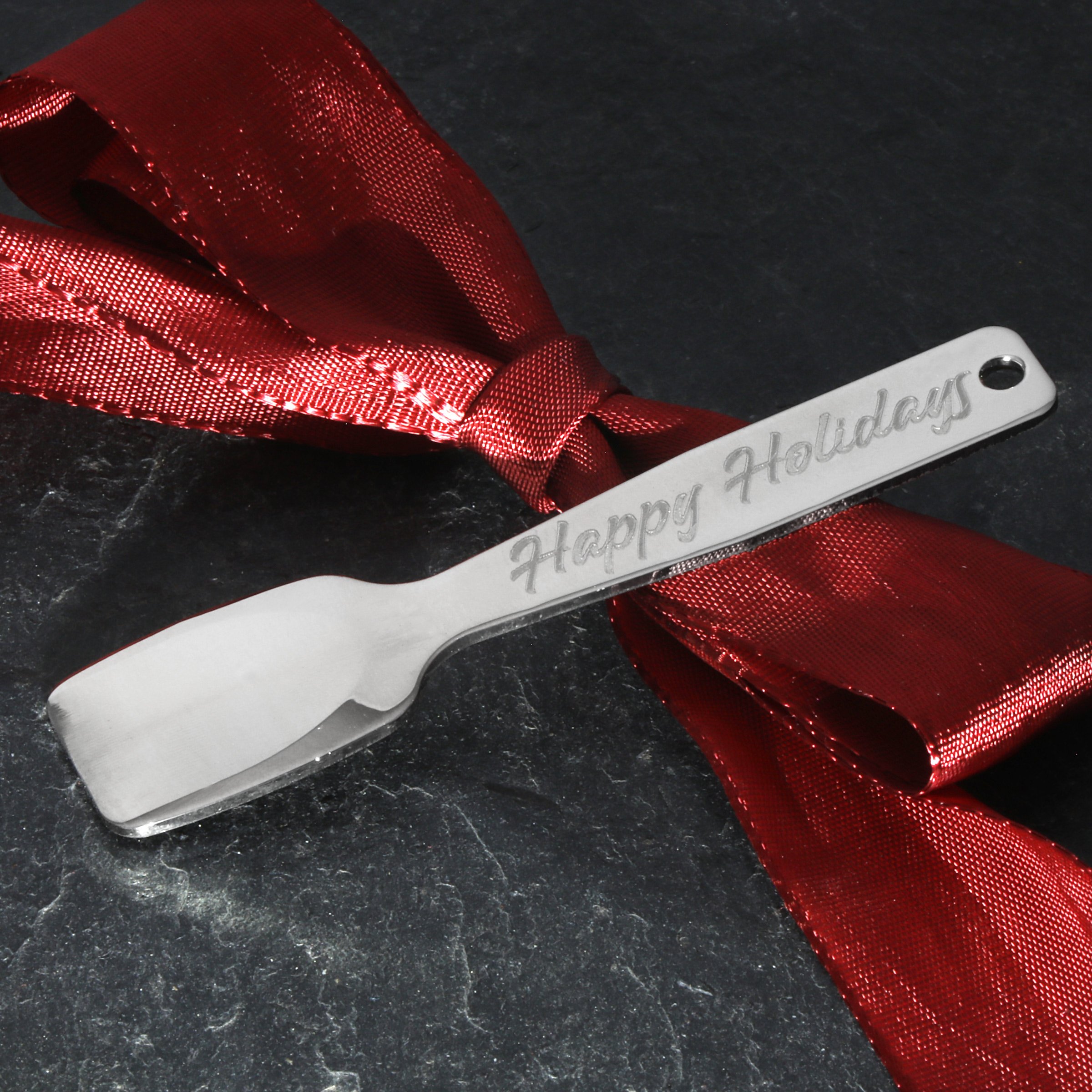 Gourmet-Löffel "Happy Holidays" Sterling-Silber - Detailansicht 4