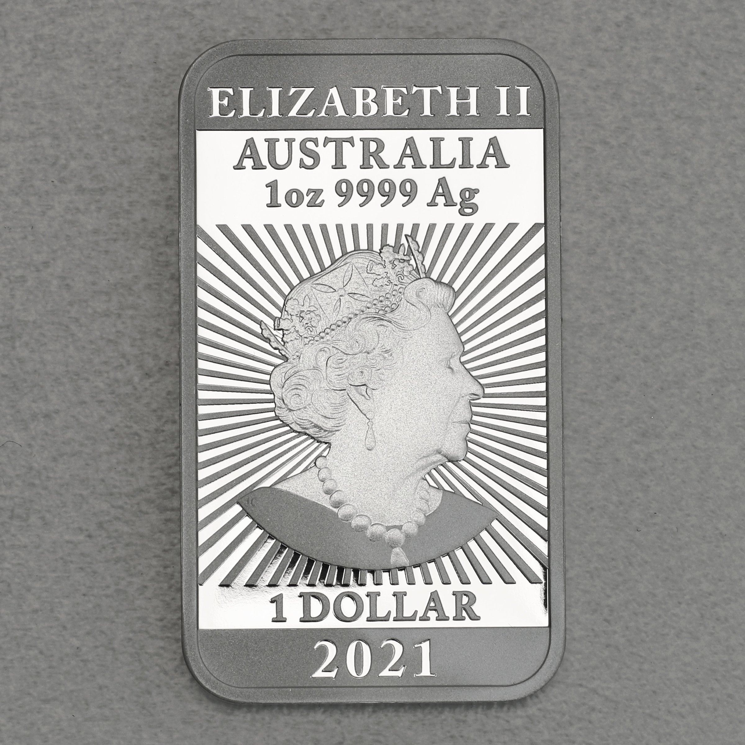 Silber Münzbarren 1oz "Rectangular Dragon" 2021 (PP) (Australien) - Detailansicht 1