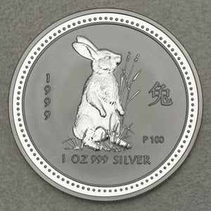 Silbermünzen 12 x 1oz "Silver Lunar Set" 1999-2010 Lunar I – Komplettset (Australien) - Miniaturansicht 12