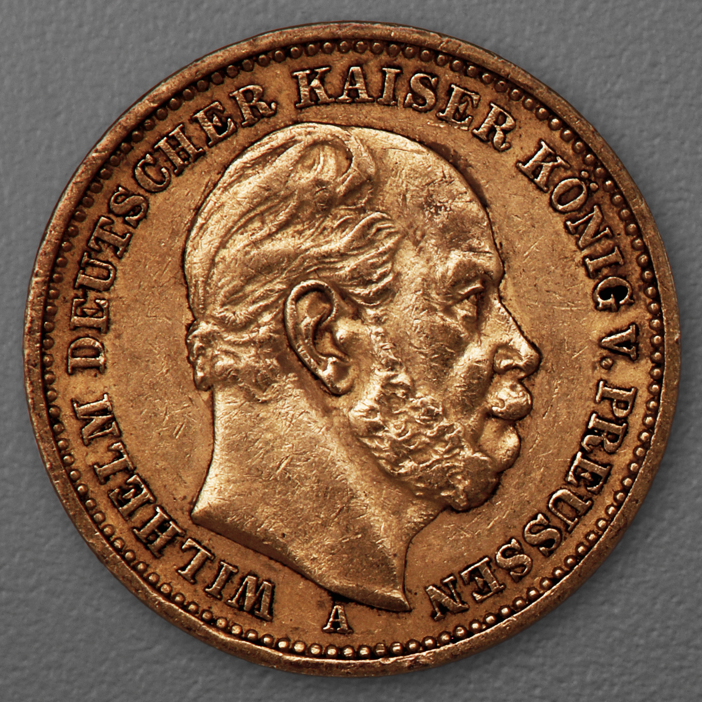 Goldmünze 20 Mark "Wilhelm I." 1885-A J.246 (Preußen) - Hauptansicht