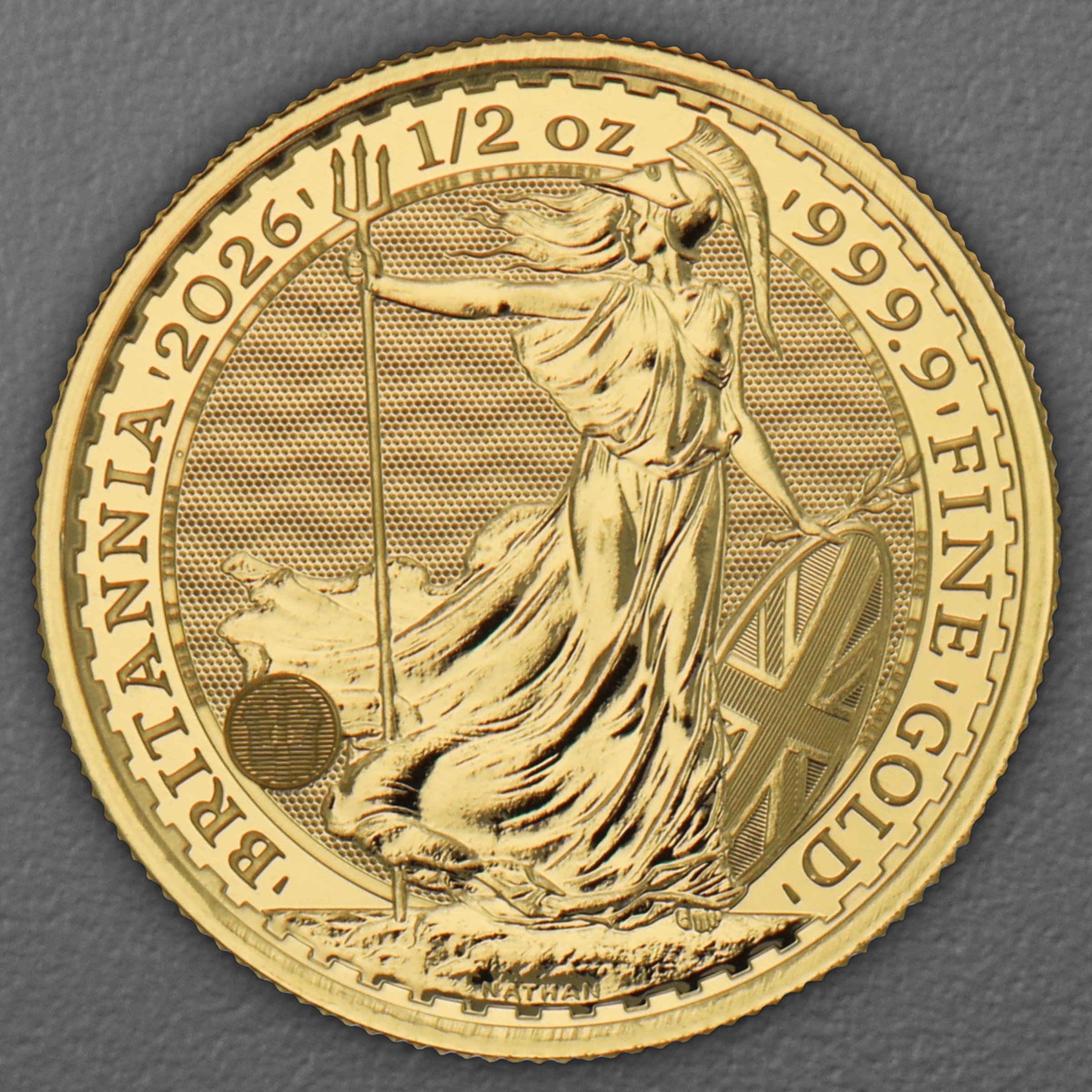 Goldmünze 1/2oz "Britannia" aktueller Jahrgang (Großbritannien) - Hauptansicht