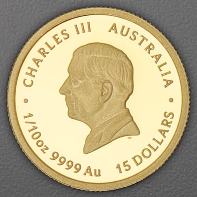 Goldmünze 1/10oz "Ziege" 2027 (PP) Lunar III – Year of the Goat (Australien) - Miniaturansicht 2