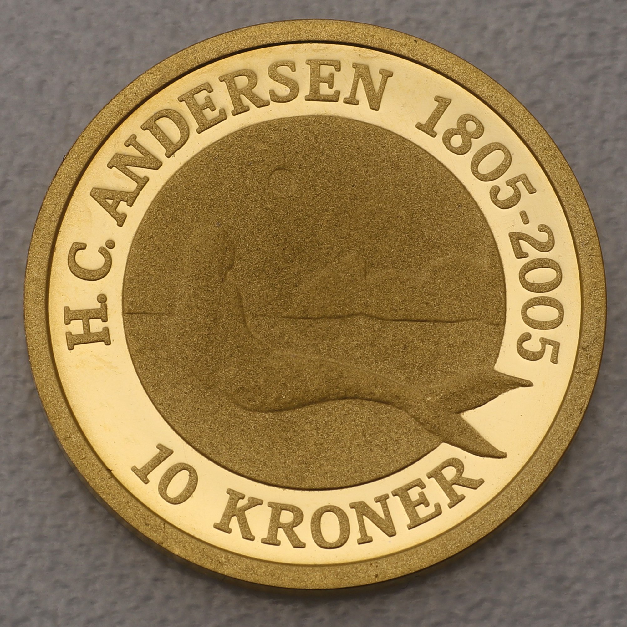 Goldmünze 10 Kronen "Kleine Meerjungfrau" 2005 Hans Christian Andersen (Dänemark) - Hauptansicht