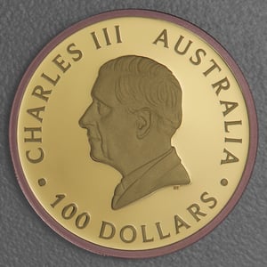 Goldmünze Five Sovereign "125th Anniversary" 2024 (PP/rosévergoldet) (Australien) - Miniaturansicht 2