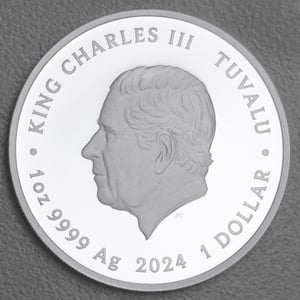 Silbermünze 1oz "Leonardo" 2024 (PP/koloriert) Teenage Mutant Ninja Turtles™ (Tuvalu) - Miniaturansicht 2
