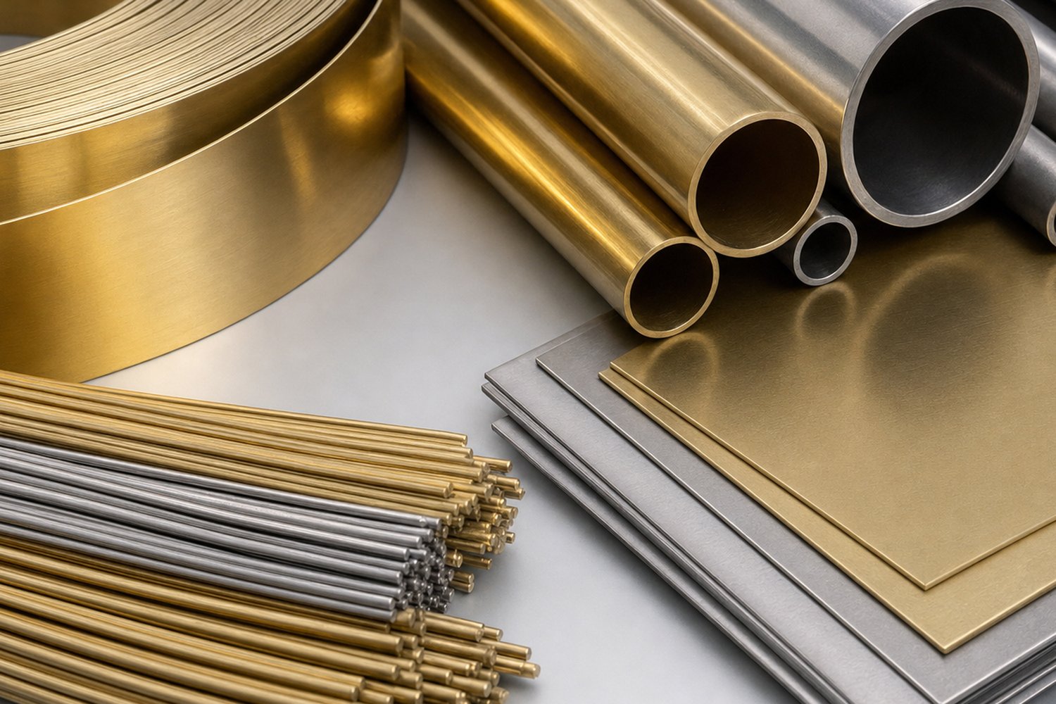 Goldprodukte auf schwarzem Hintergrund