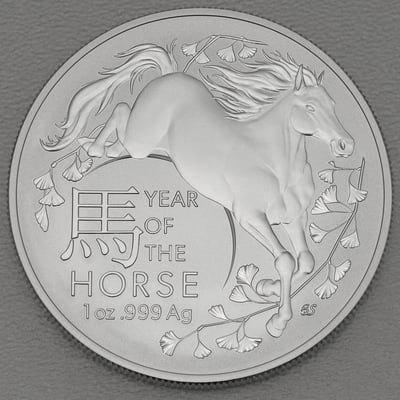 Silbermünze 1oz "Pferd" 2026 Lunar II (RAM) – Year of the Snake (Australien) - Hauptansicht