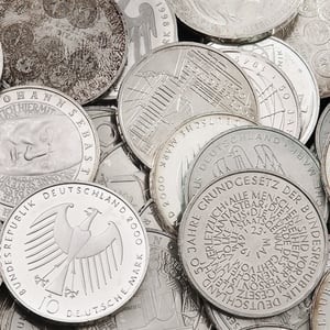 Silbermünze "10 DM ab 1998" verschiedene Jahrgänge (Deutschland) - Hauptansicht