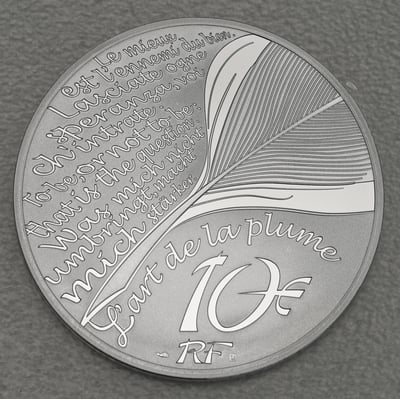 Silbermünze 10 Euro "La Fontaine" 2021 (PP) (Frankreich) - Miniaturansicht 2
