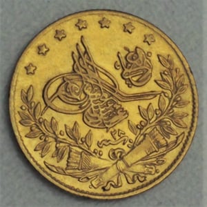 Goldmünze 50 Piaster "Tughra" (Türkei) - Hauptansicht