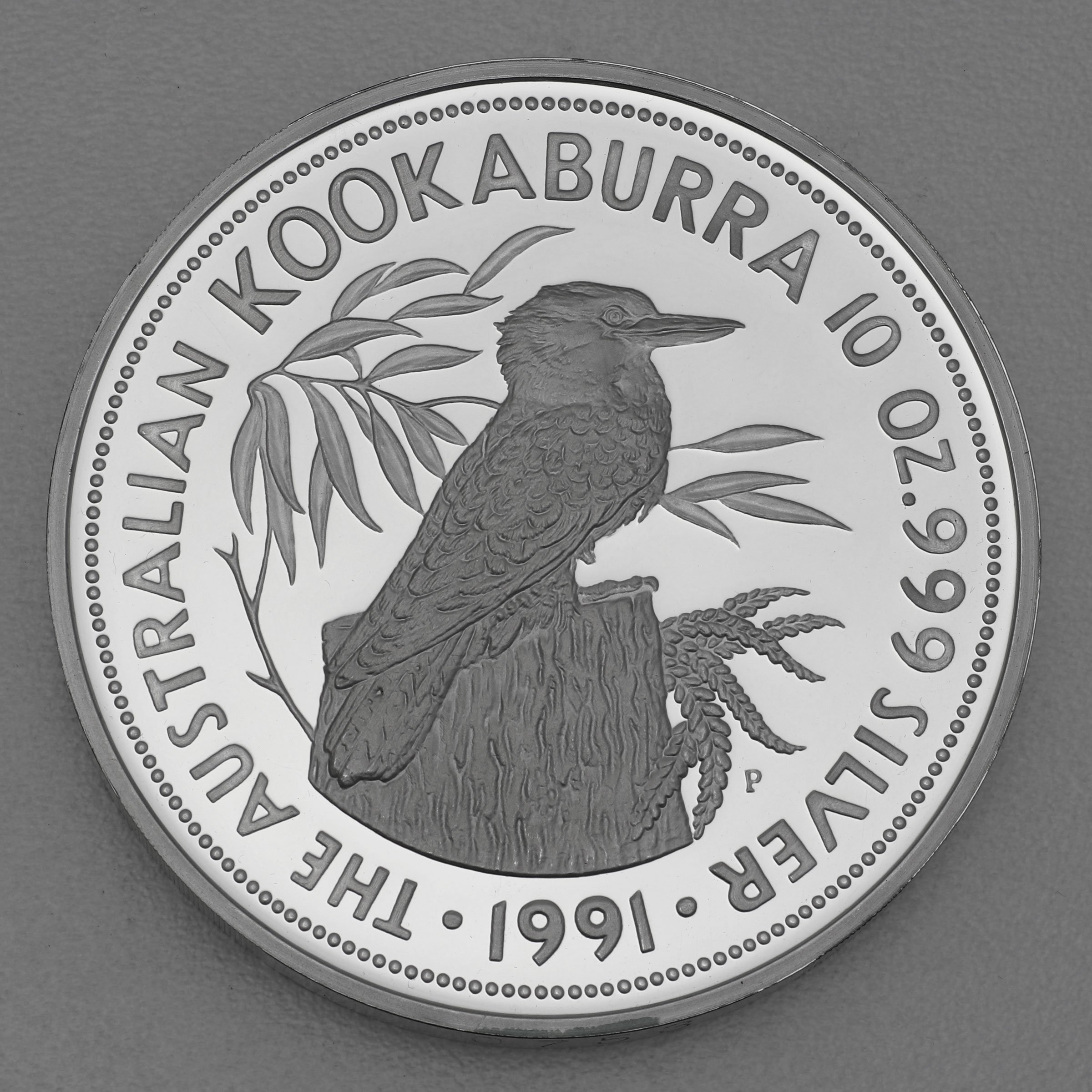 Silbermünze 10oz "Kookaburra" 1991 (PP) (Australien) - Hauptansicht