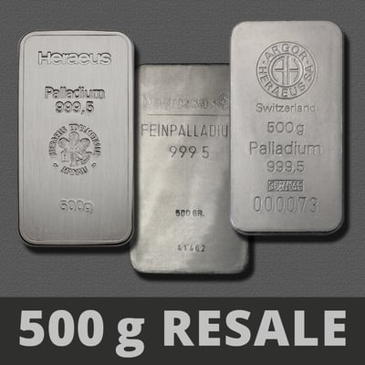 Palladiumbarren 500g "Resale" - Miniaturansicht 1
