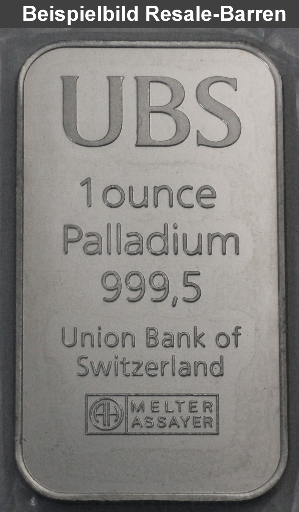Palladiumbarren 1oz "Resale" - Detailansicht 4