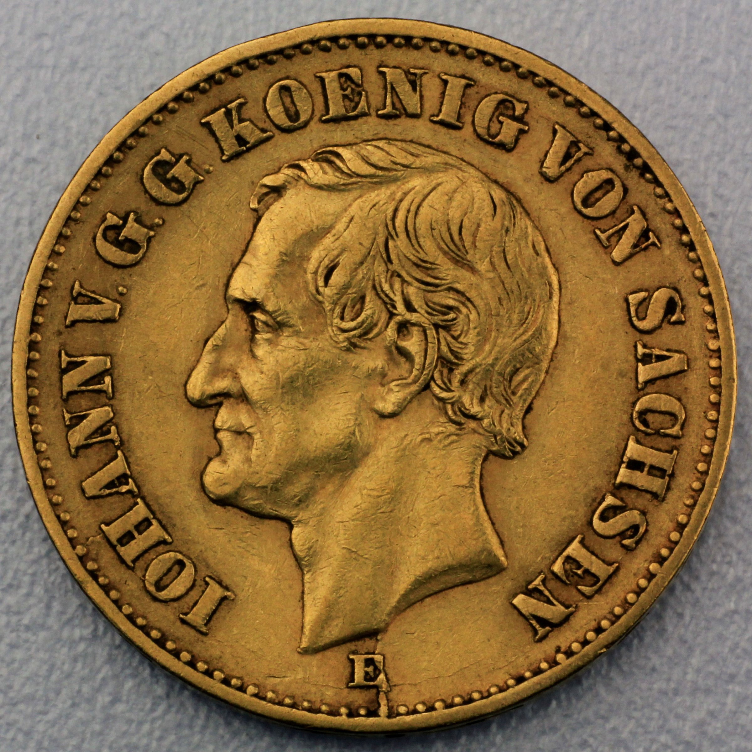 Goldmünze 20 Mark "Johann" 1873-E J.259 (Sachsen) - Hauptansicht