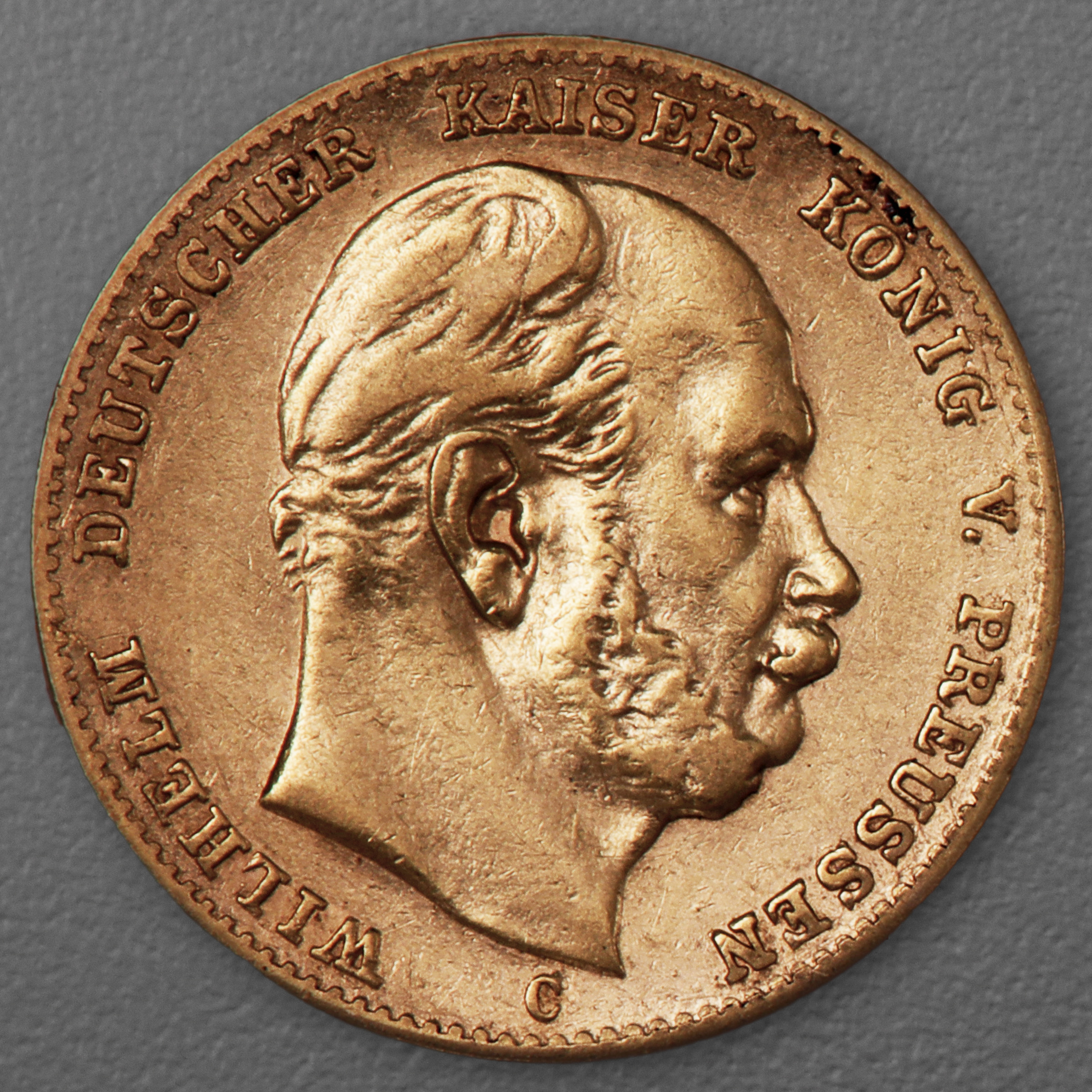 Goldmünze 10 Mark "Wilhelm I." 1875-C J.245 (Preußen) - Hauptansicht