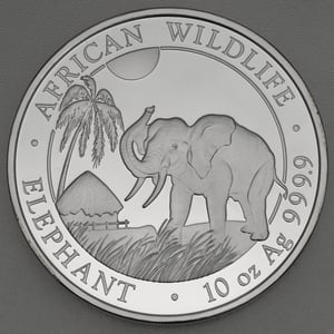 Silbermünze 10oz "Elefant" 2017 African Wildlife (Somalia) - Miniaturansicht 1