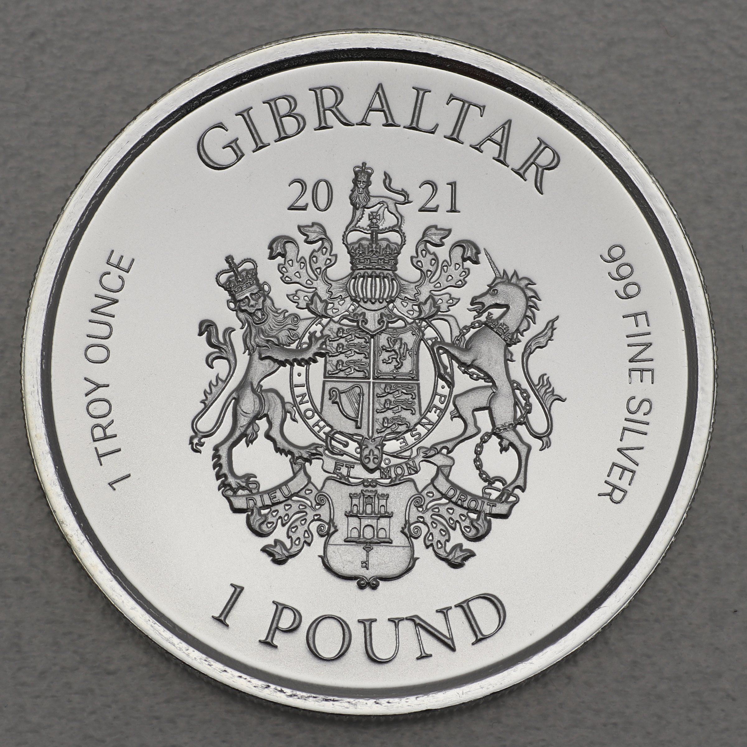 Silbermünze 1oz "Lady Justice" 2021 (Gibraltar) - Detailansicht 1
