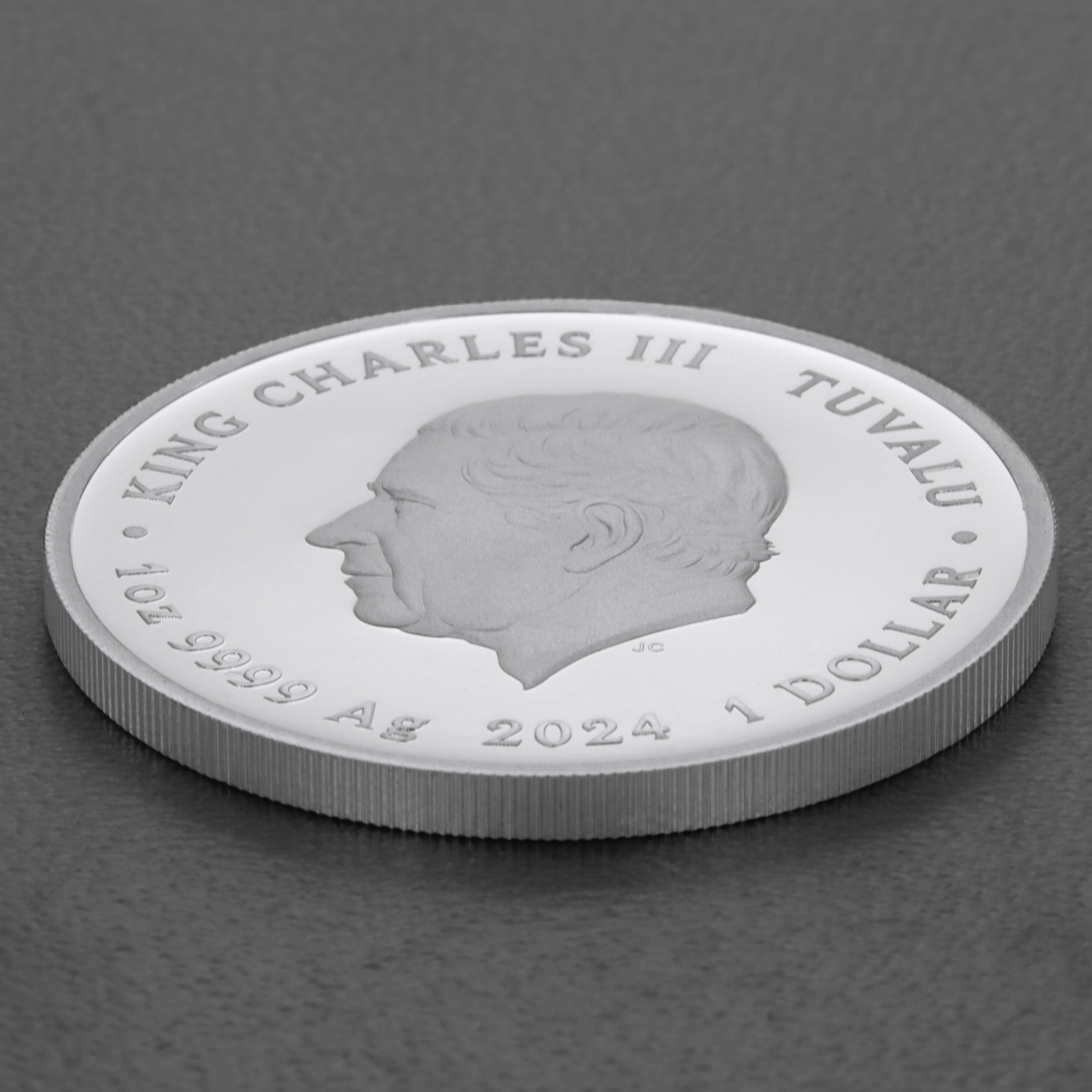 Silbermünze 1oz "Sean Connery" 2024 (PP/koloriert) James Bond (Tuvalu) - Detailansicht 3