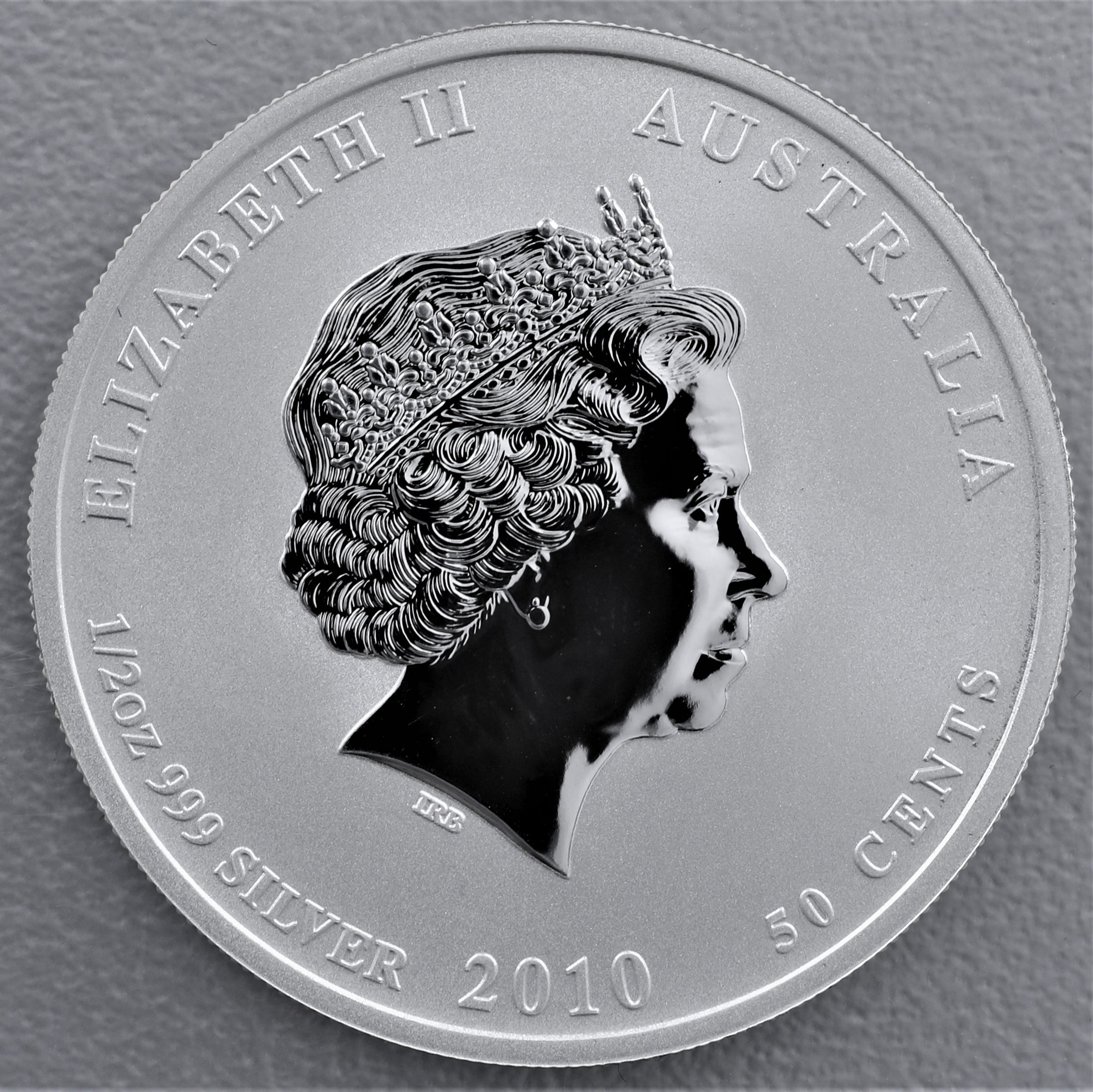 Silbermünze 1/2oz "Tiger" 2010 Lunar II – Year of the Tiger (Australien) - Detailansicht 1