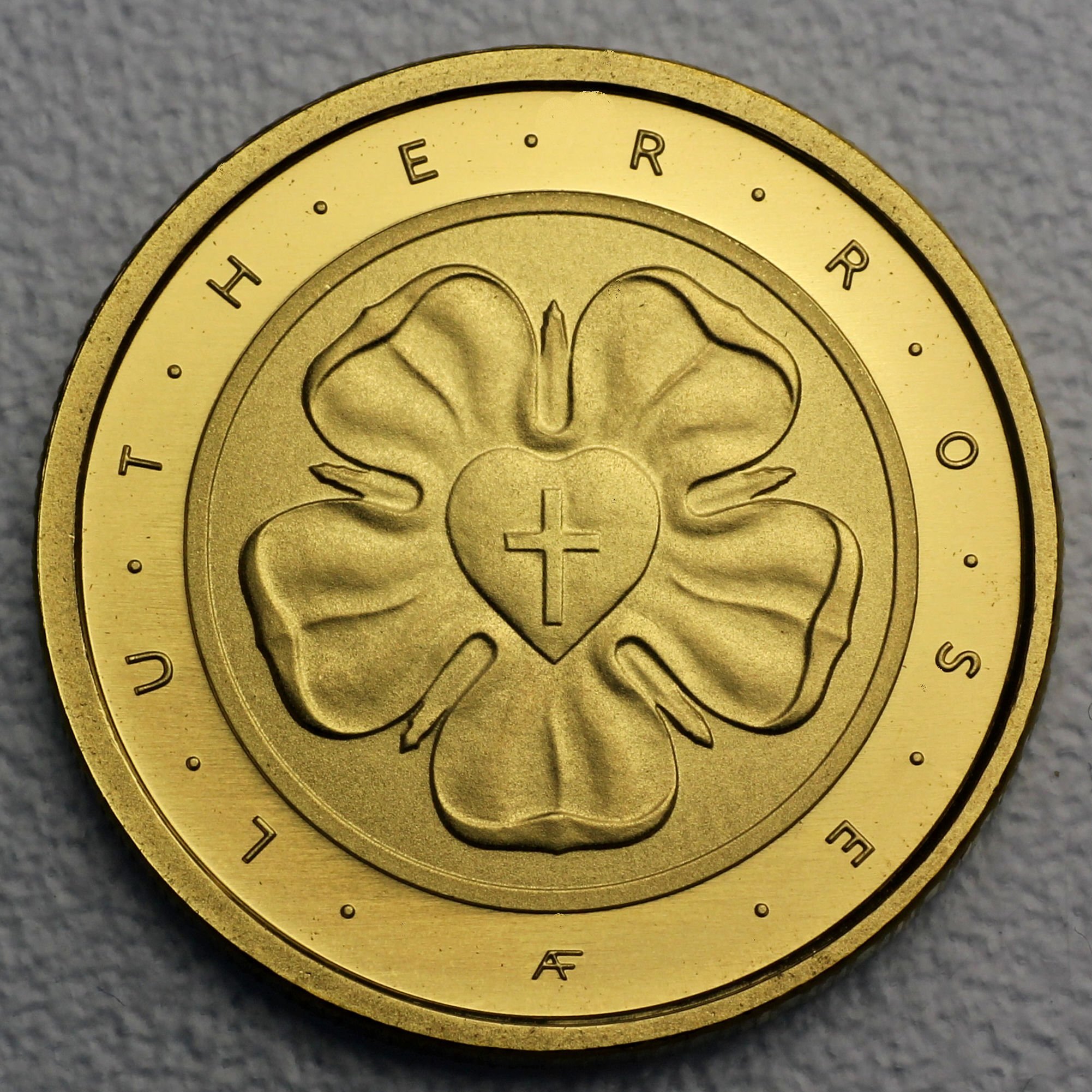 Goldmünze 50 Euro "Lutherrose" 2017 Reformation (Deutschland) - Hauptansicht