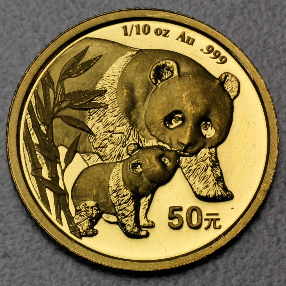 Goldmünze 1/10oz "Panda" 2004 (China) - Hauptansicht