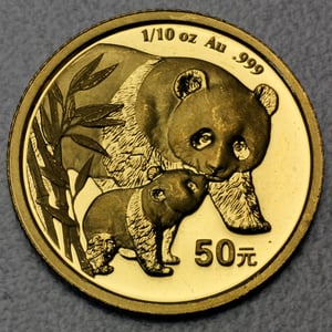Goldmünze 1/10oz "Panda" 2004 (China) - Hauptansicht
