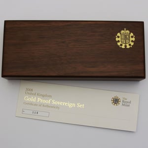 Goldmünzen "Gold Proof Sovereign" 2008 Set – 3-tlg. (Großbritannien) - Miniaturansicht 5