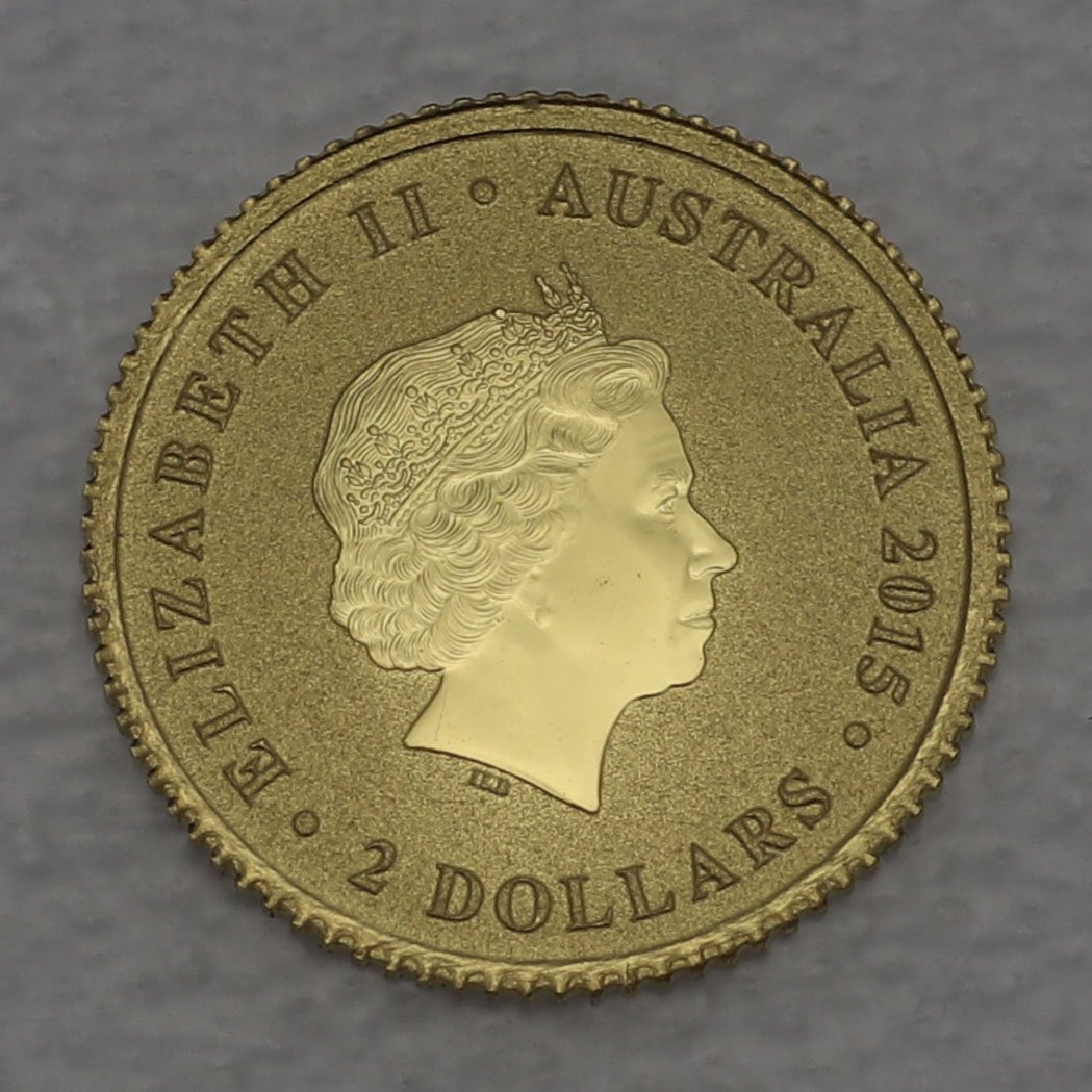 Goldmünze 0,5g "Wedge-tailed Eagle" 2015 Mini Gold Coin (Australien) - Detailansicht 1