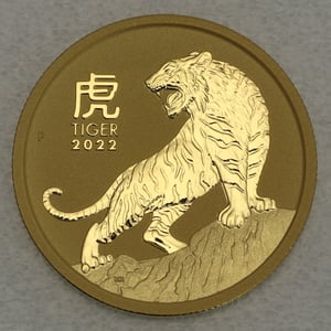 Goldmünze 10oz "Tiger" 2022 Lunar III – Year of the Tiger (Australien) - Hauptansicht