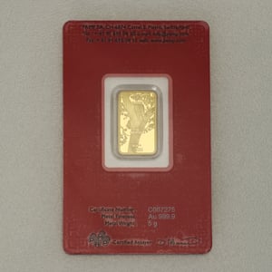 Goldbarren 5g "Tiger 2022" Lunar PAMP - Miniaturansicht 2