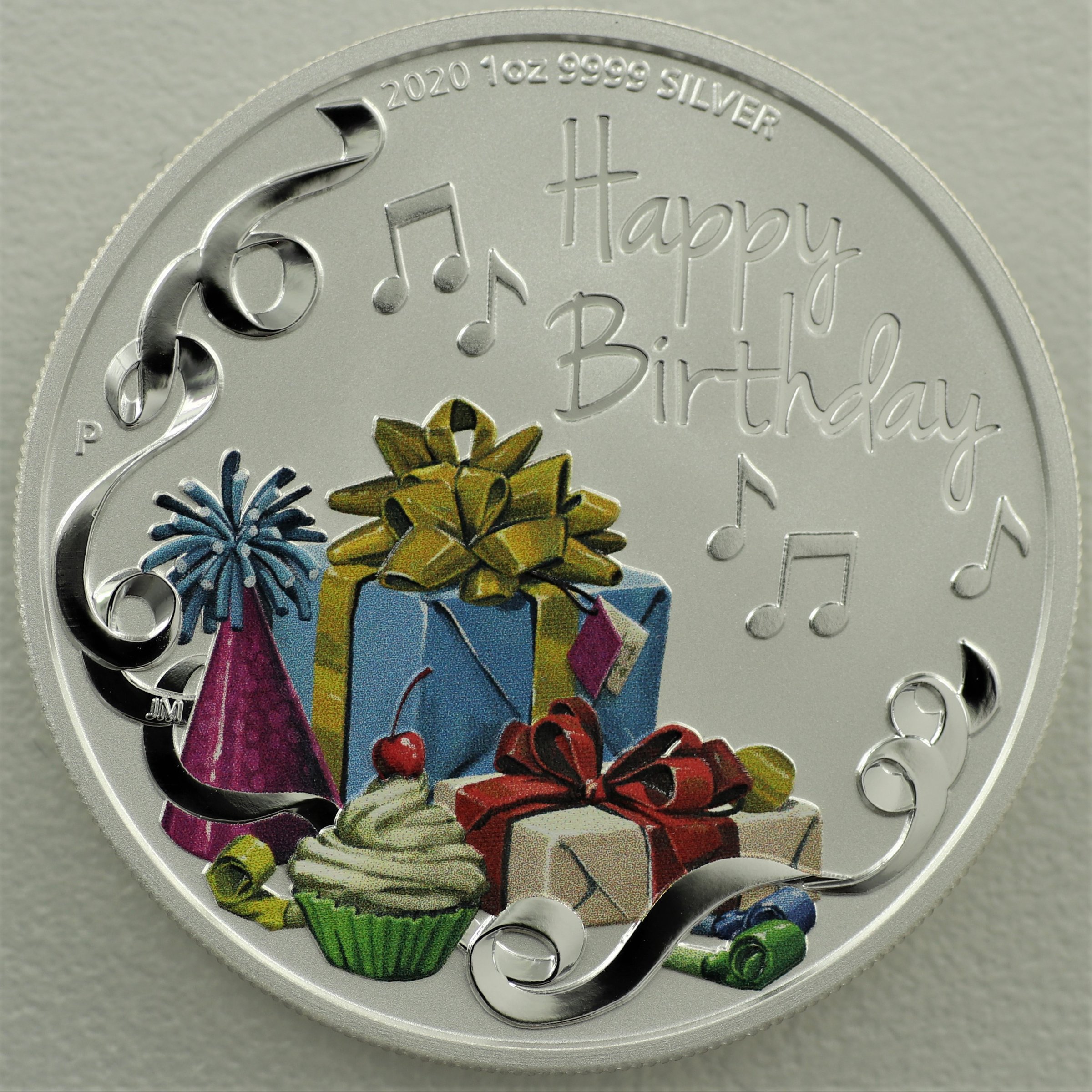 Silbermünze 1oz "Happy Birthday" 2020 (koloriert) (Australien) - Hauptansicht