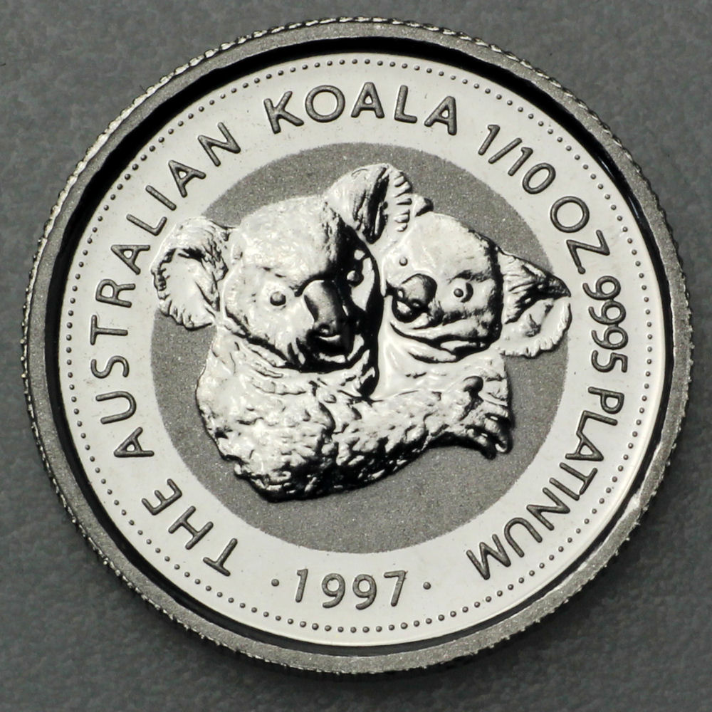 Platinmünze 1/10oz "Koala" verschiedene Jahrgänge diff. (Australien) - Hauptansicht