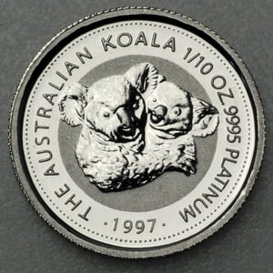 Platinmünze 1/10oz "Koala" verschiedene Jahrgänge diff. (Australien) - Hauptansicht