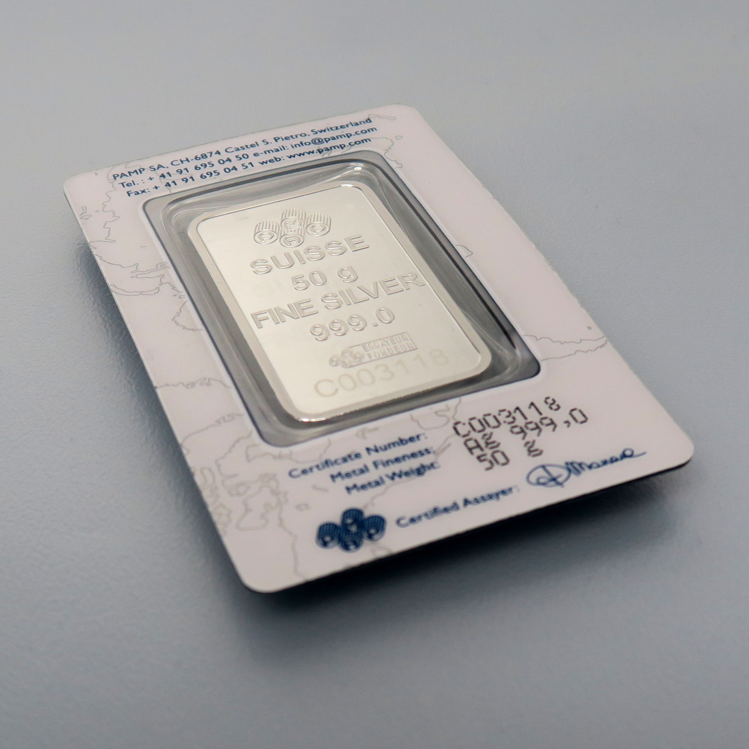 Silberbarren 50g "Fortuna" PAMP - Detailansicht 2