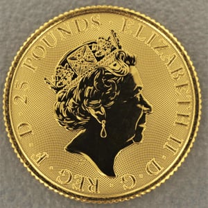 Goldmünze 1/4oz "Yale of Beaufort" 2019 The Queen s Beasts (Großbritannien) - Miniaturansicht 2