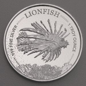 Silbermünze 1oz "Lionfish" 2019 Barbados Fish (Barbados) - Miniaturansicht 1