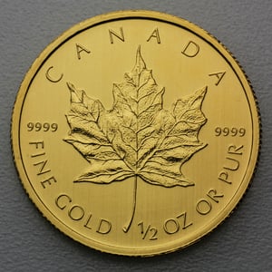 Goldmünze 1/2oz "Maple Leaf" verschiedene Jahrgänge (Kanada) - Hauptansicht