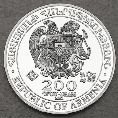 Silbermünze 1/2oz "Arche Noah" verschiedene Jahrgänge 19% (Armenien) - Miniaturansicht 2