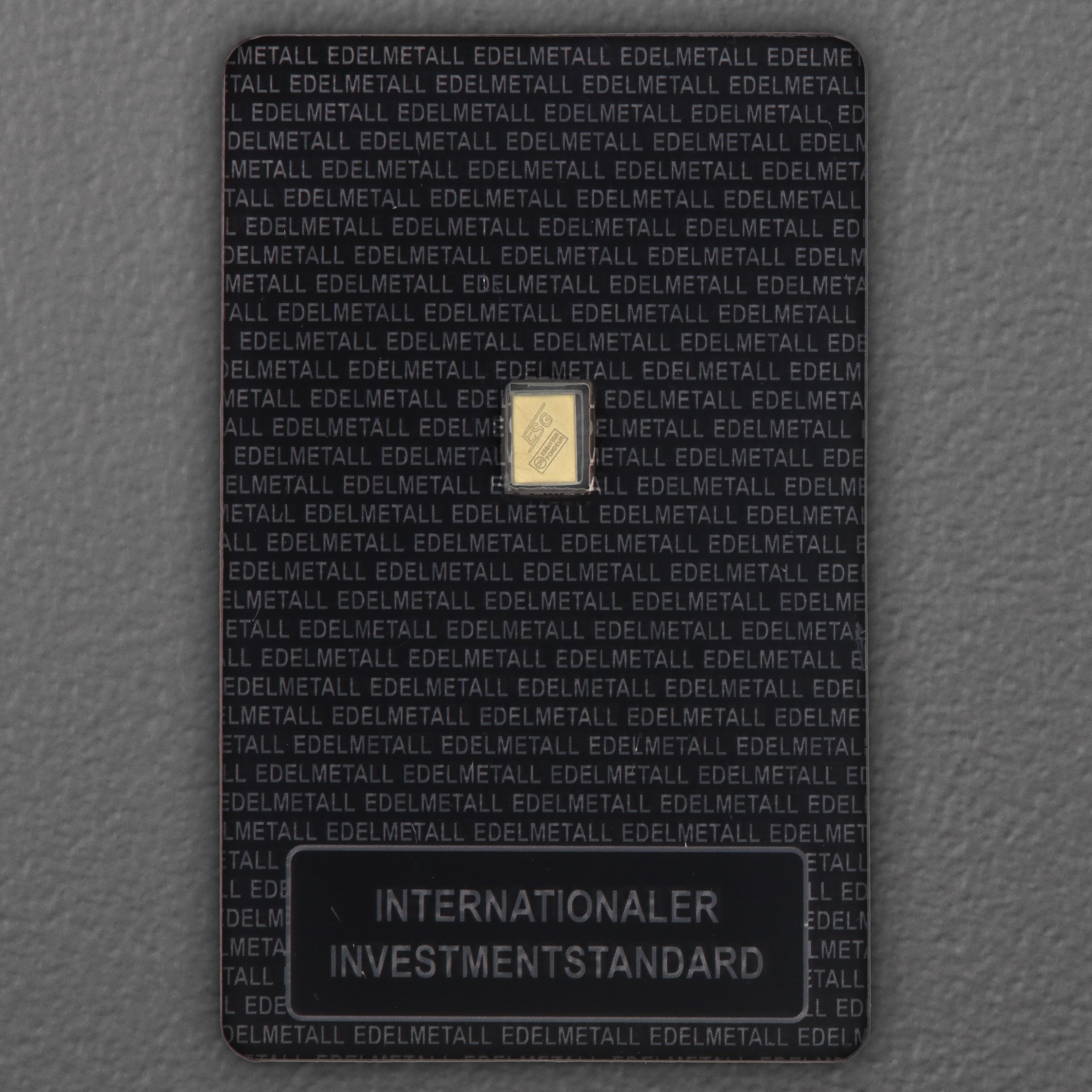Goldbarren 0,5g Investmentblister - Detailansicht 1