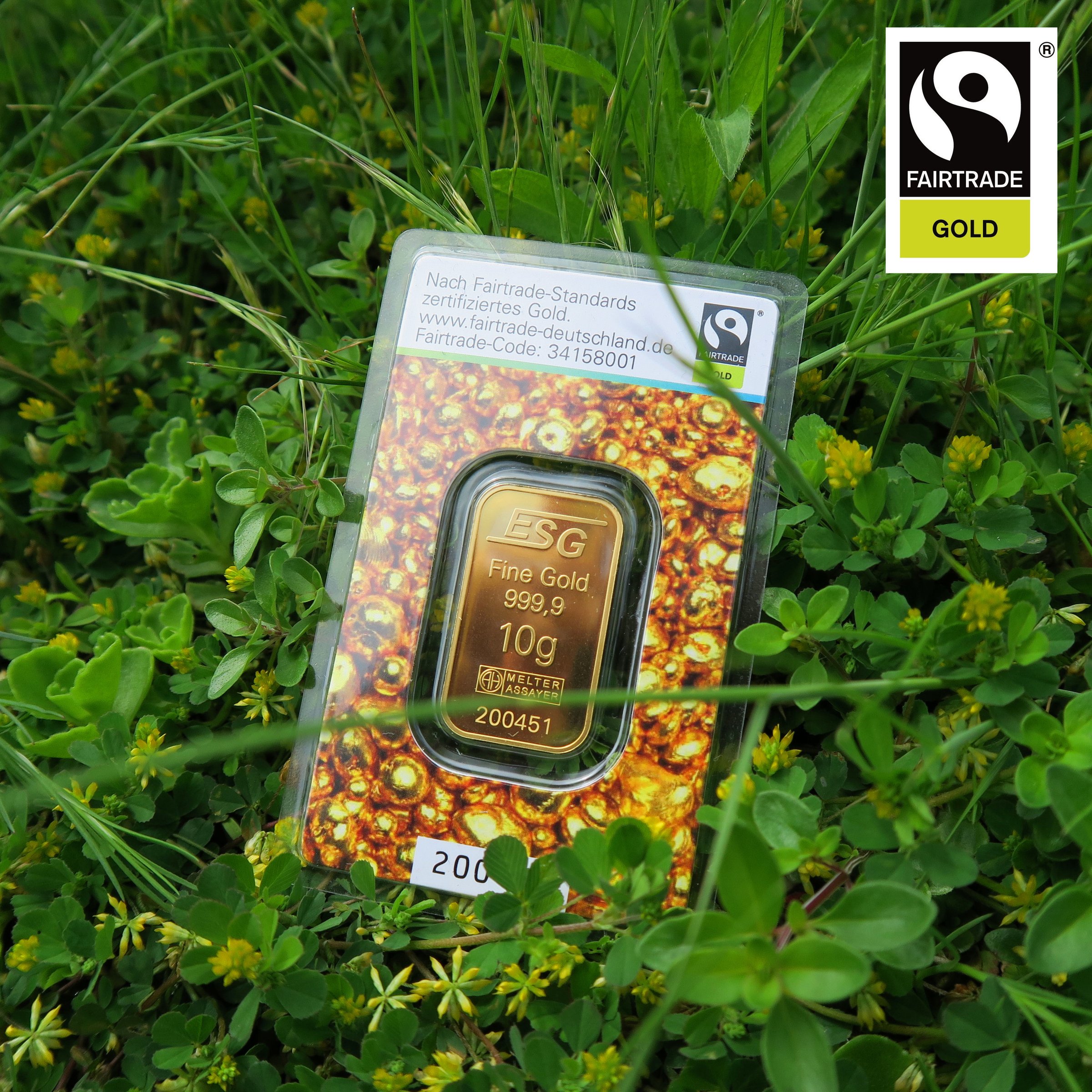 Goldbarren 10g "Fairtrade Gold" (999,9 Au),Blister - Detailansicht 7