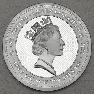 Silbermünze 1oz "Victory" 2021 The Queen s Virtues (St. Helena) - Miniaturansicht 2