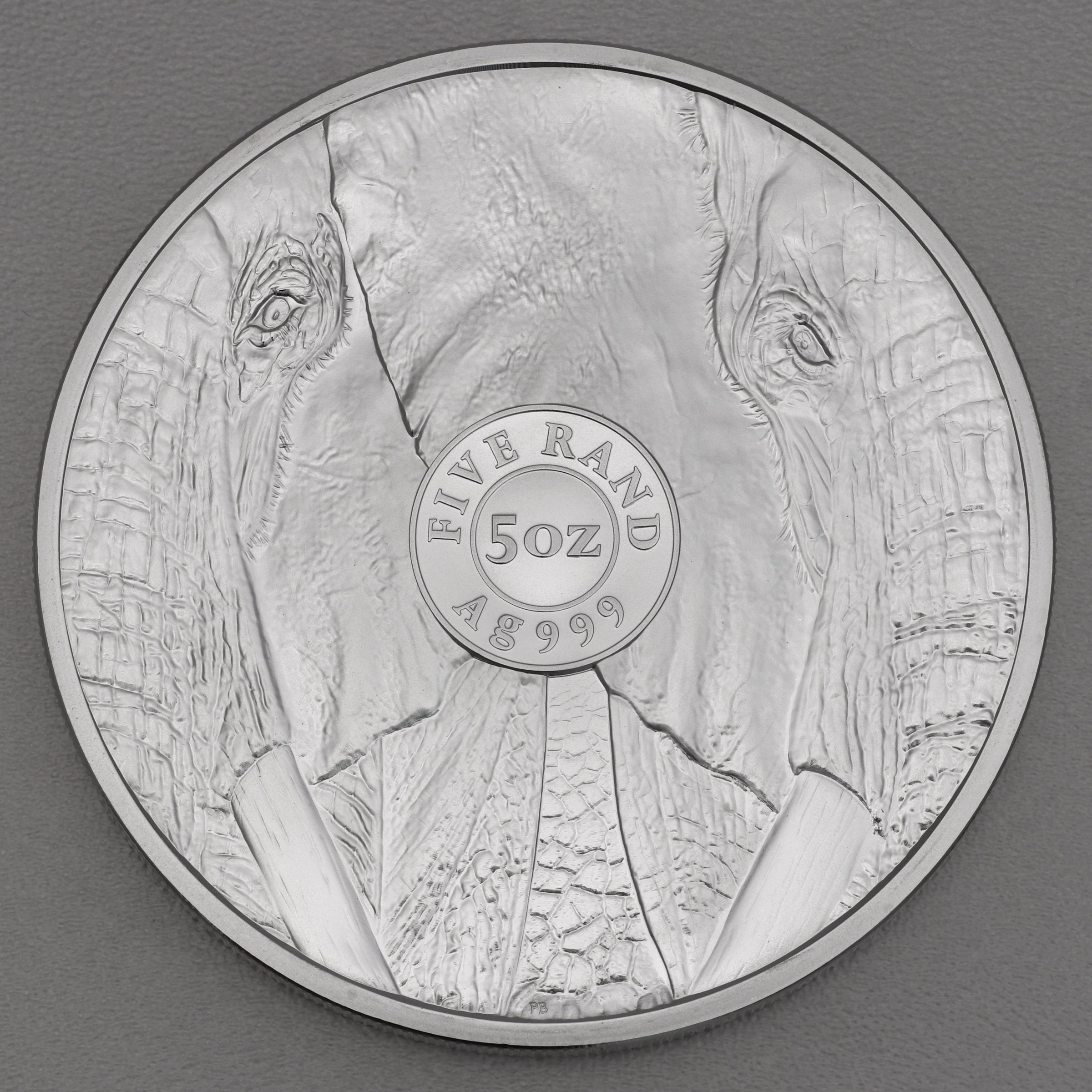 Silbermünze 5oz "Elefant" 2021 Big Five II (Südafrika) - Detailansicht 1