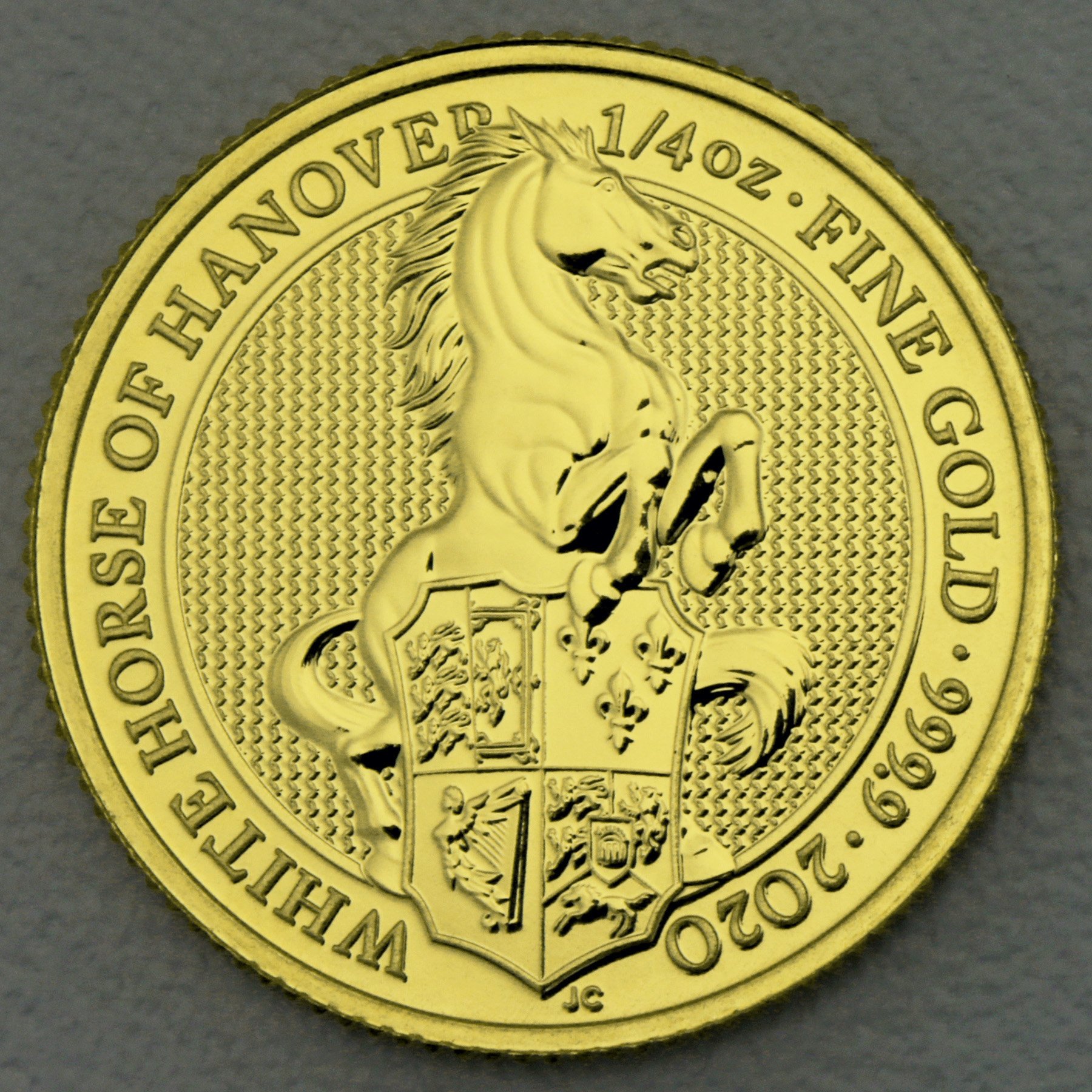 Goldmünze 1/4oz "White Horse of Hanover" 2020 The Queen s Beasts (Großbritannien) - Hauptansicht