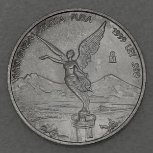 Silbermünze 1/10oz "Libertad" 1999 (Mexiko) - Miniaturansicht 1