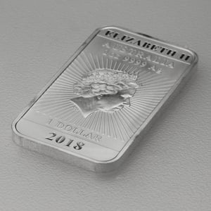 Silber Münzbarren 1oz "Rectangular Dragon" 2018 (Australien) - Miniaturansicht 4