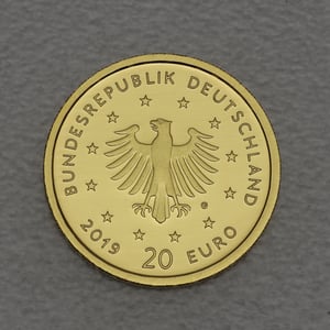 Goldmünze 20 Euro "Wanderfalke" 2019 Heimische Vögel (Deutschland) - Miniaturansicht 2
