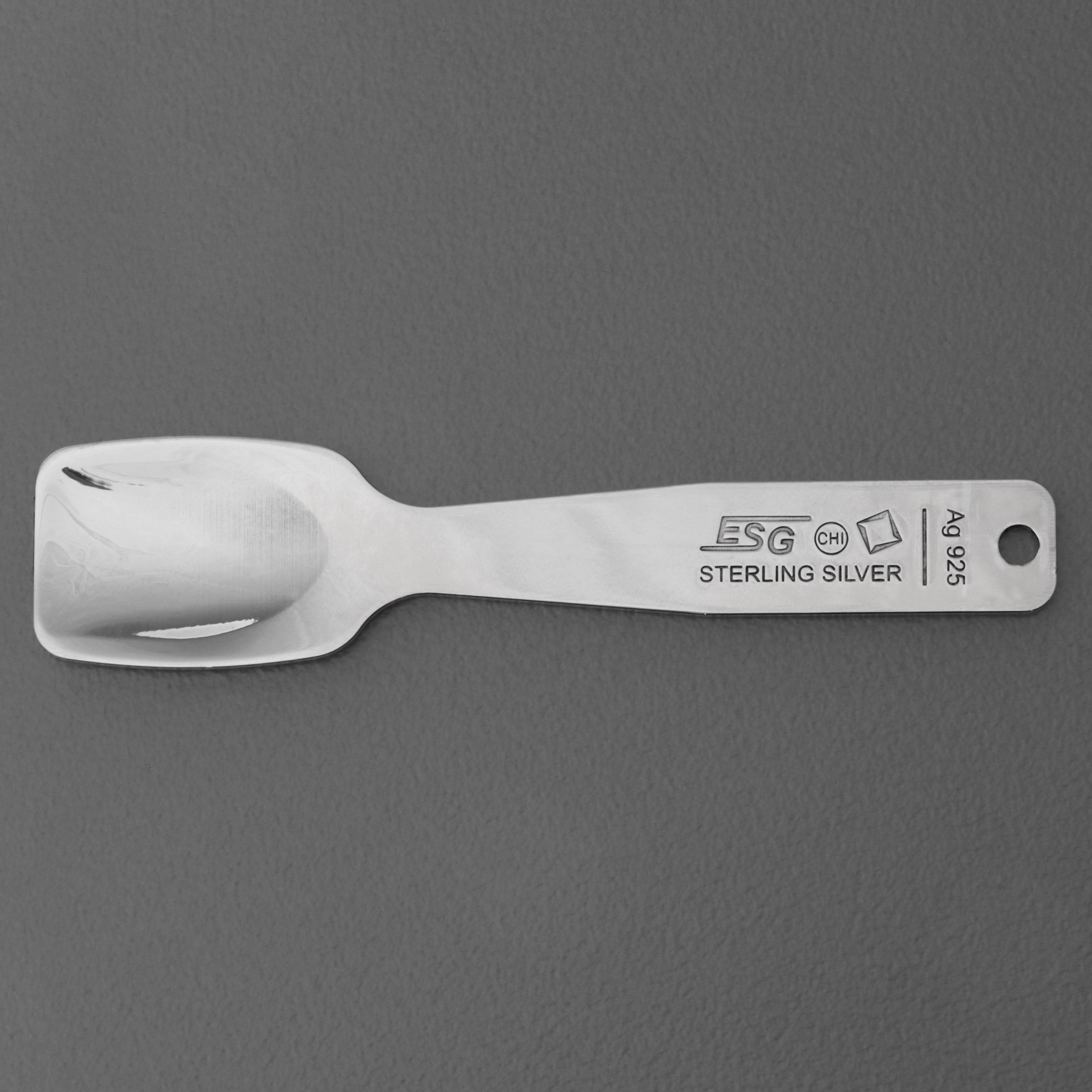 Gourmet-Löffel "Snackschaufel" Sterling-Silber - Detailansicht 1
